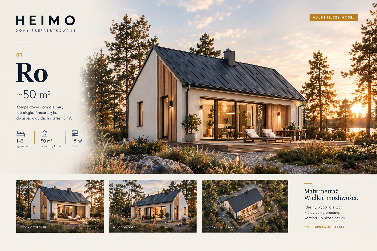 Dom Heimo Ro, ~50 m²